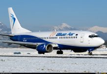 Peste 3.6 milioane pasageri pentru Blue Air în 2016