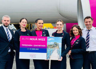 Wizz Air deschide o nouă rută din Timișoara spre Zakynthos
