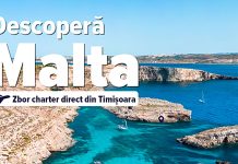 Aeroportul Timișoara lansează o nouă destinație de vacanță: Malta